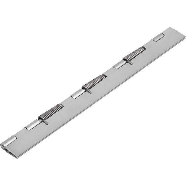 Spring Hinge Spring Closed A=40, B=240, Form:A Without Hole, Stainless Steel Bright